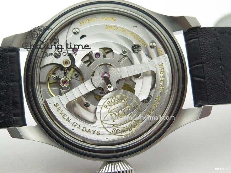 MIROTIME 1225 Timeless Big Pilot Real PR IW500901 ZF 1:1 Best Edition On Black Leather Strap A 7340